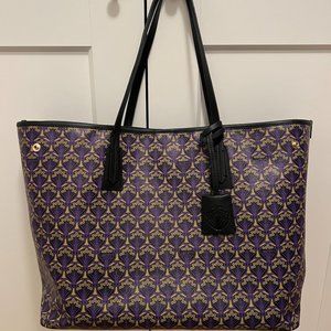Liberty of London Iphis Marlborough Large Tote Bag Violet Purple Black
